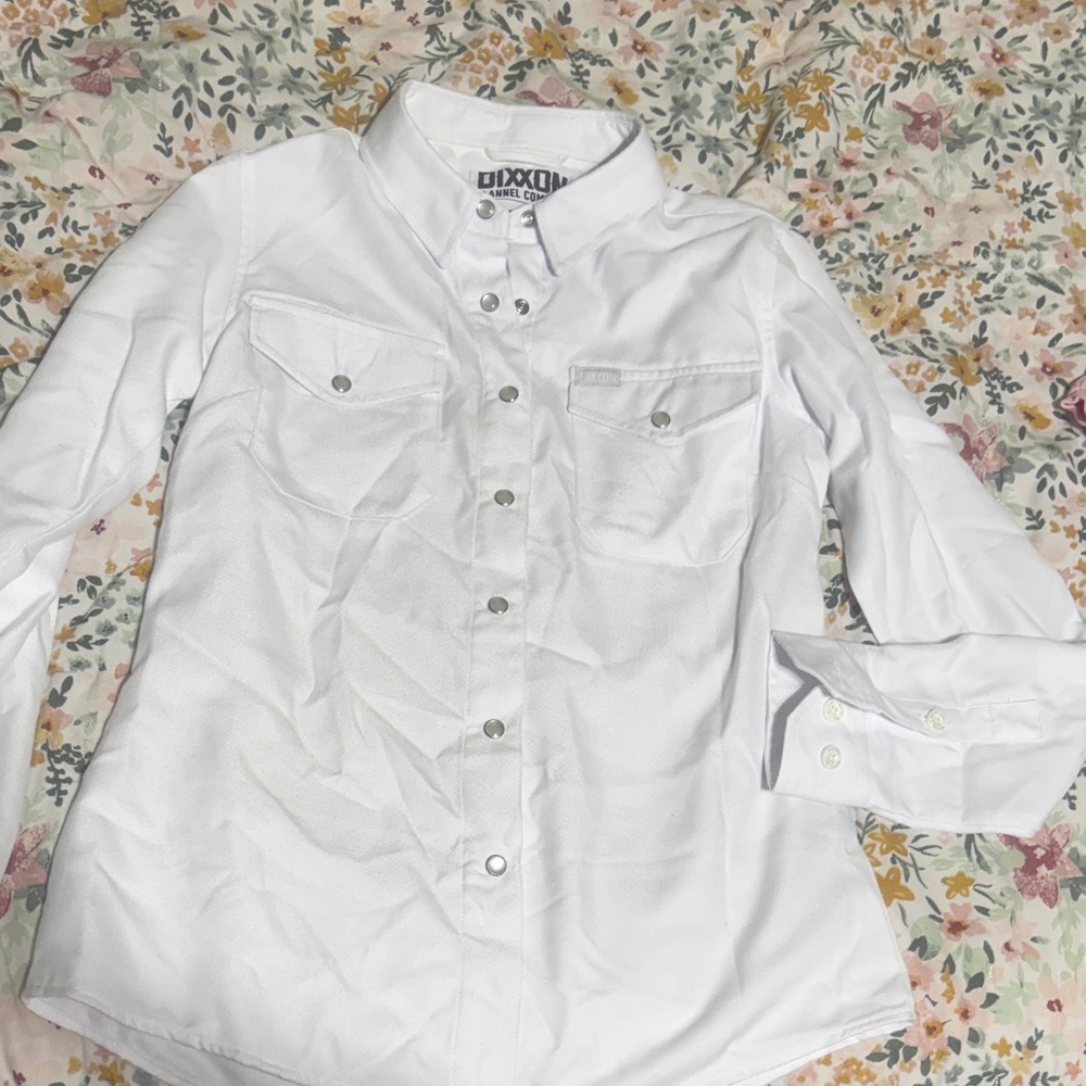 DIXXON White Casual Button Down Shirt
